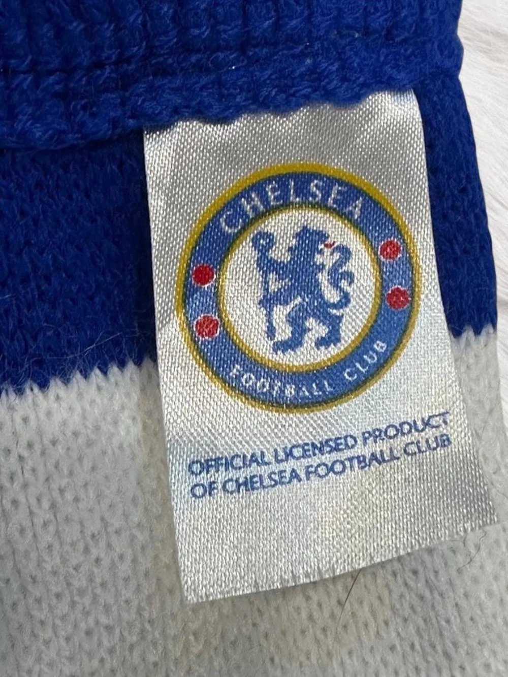 Vintage Chelsea FC Striped Football Scarf